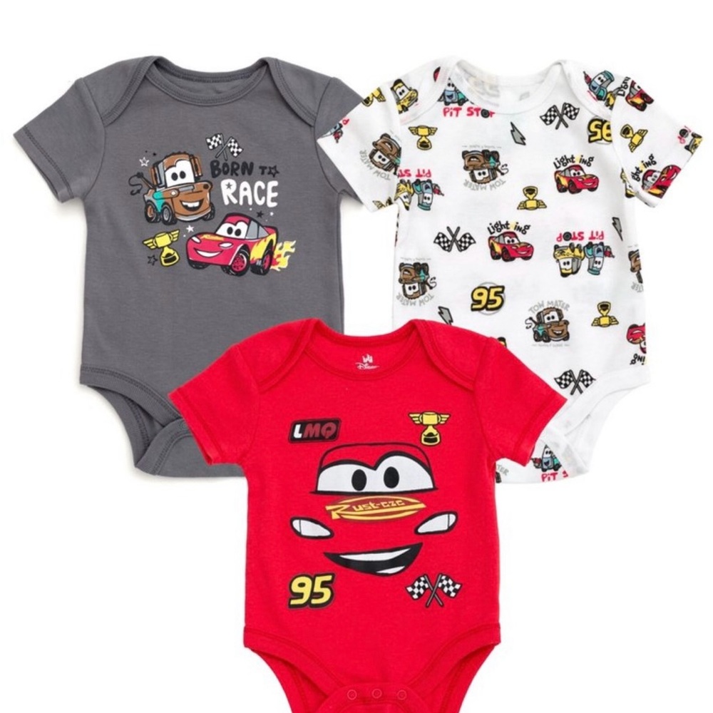NEW Disney Cars Infant 3-Pack